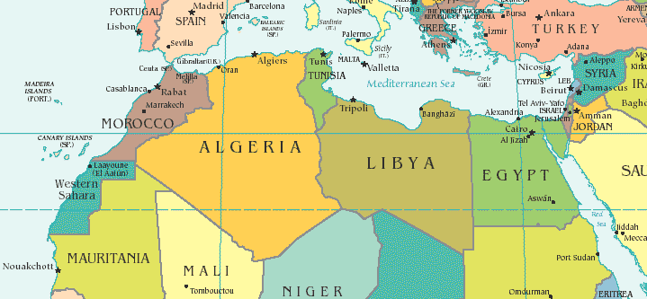 Map - North Africa