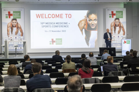Photo: International meeting of experts for trends in sports and performance medicine - the MEDICA MEDICINE + SPORTS CONFERENCE as part of MEDICA ( © Constanze Tillmann/ Messe Düsseldorf).